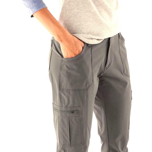 Kuhl Horizn Skinny Pants Womens 2 Ripstop Cargo Climbing Hiking Gorpcore Gray - Picture 2 of 10